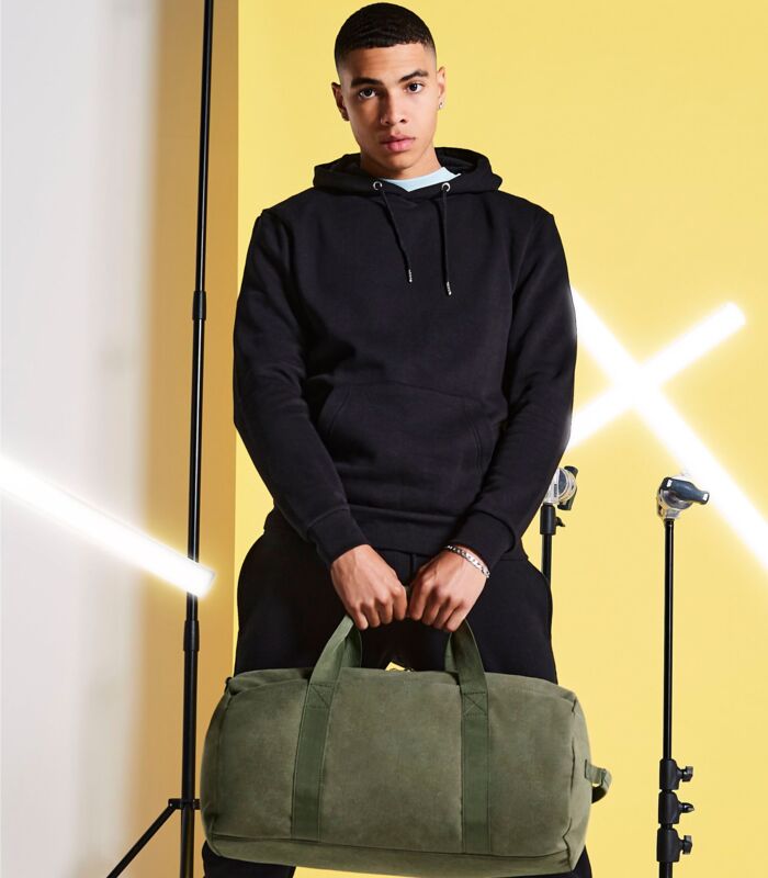 Vintage Canvas Barrel Bag Thumbnail