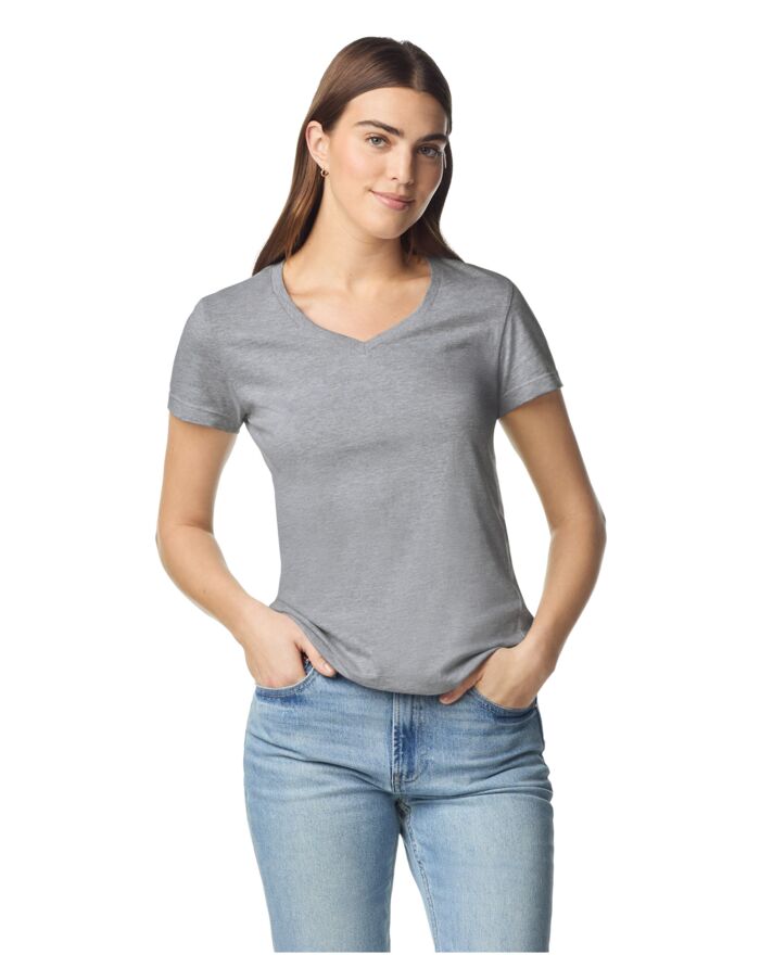 Softstyle® Ladies' V-Neck T-Shirt Thumbnail
