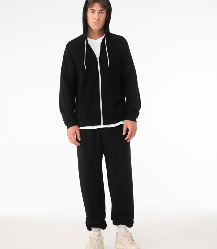 Canvas Unisex Poly-Cotton Fleece Full-Zip Hoodie Thumbnail