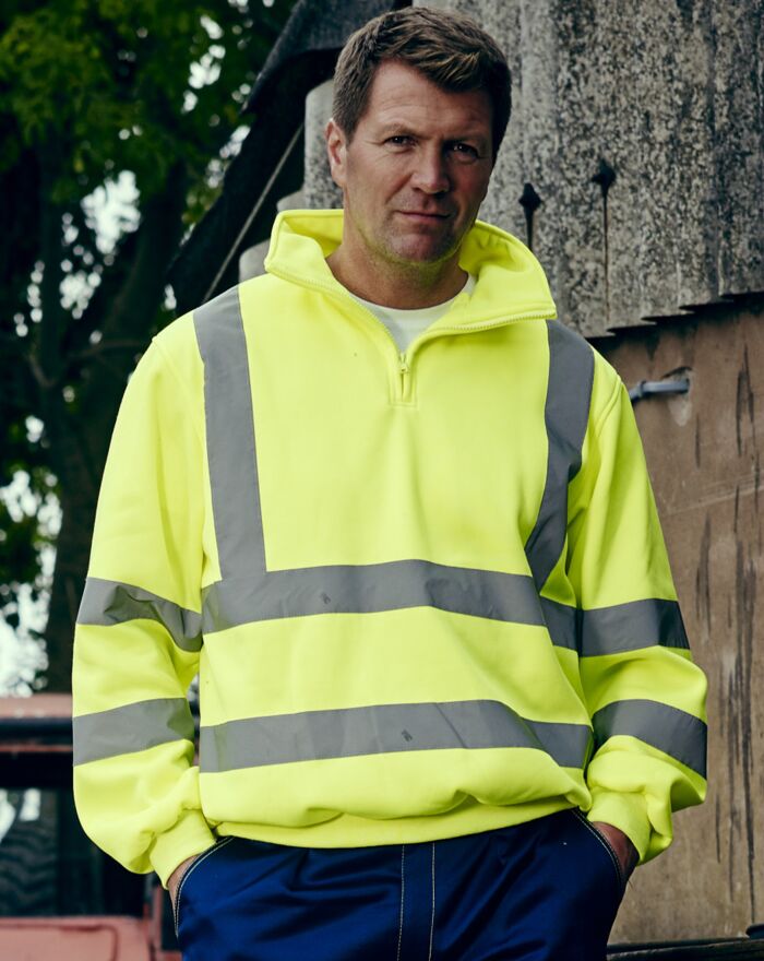 Hi-Vis 1/4 Zip Sweatshirt Thumbnail