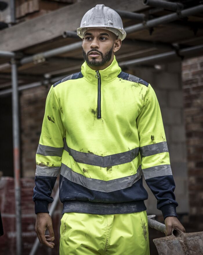 Pro Two Tone 1/4 Zip Sweat Top Thumbnail