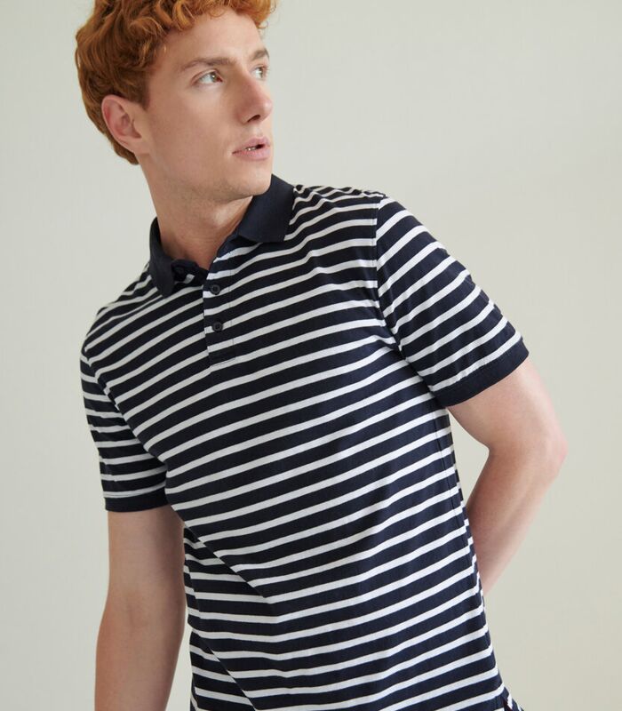 Striped Jersey polo shirt Thumbnail