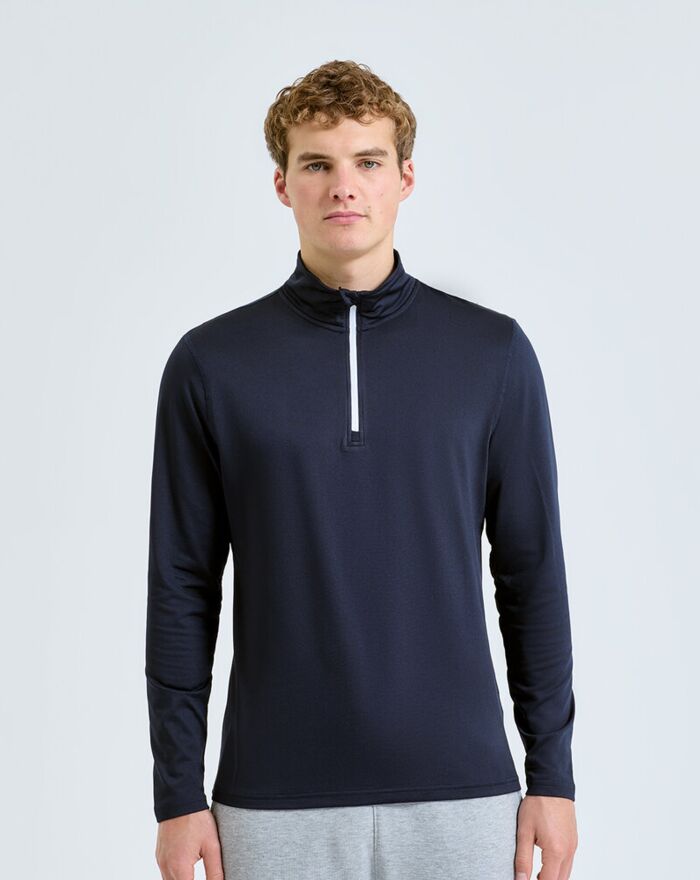 Men's TriDri® recycled long sleeve brushed back ¼ zip Thumbnail